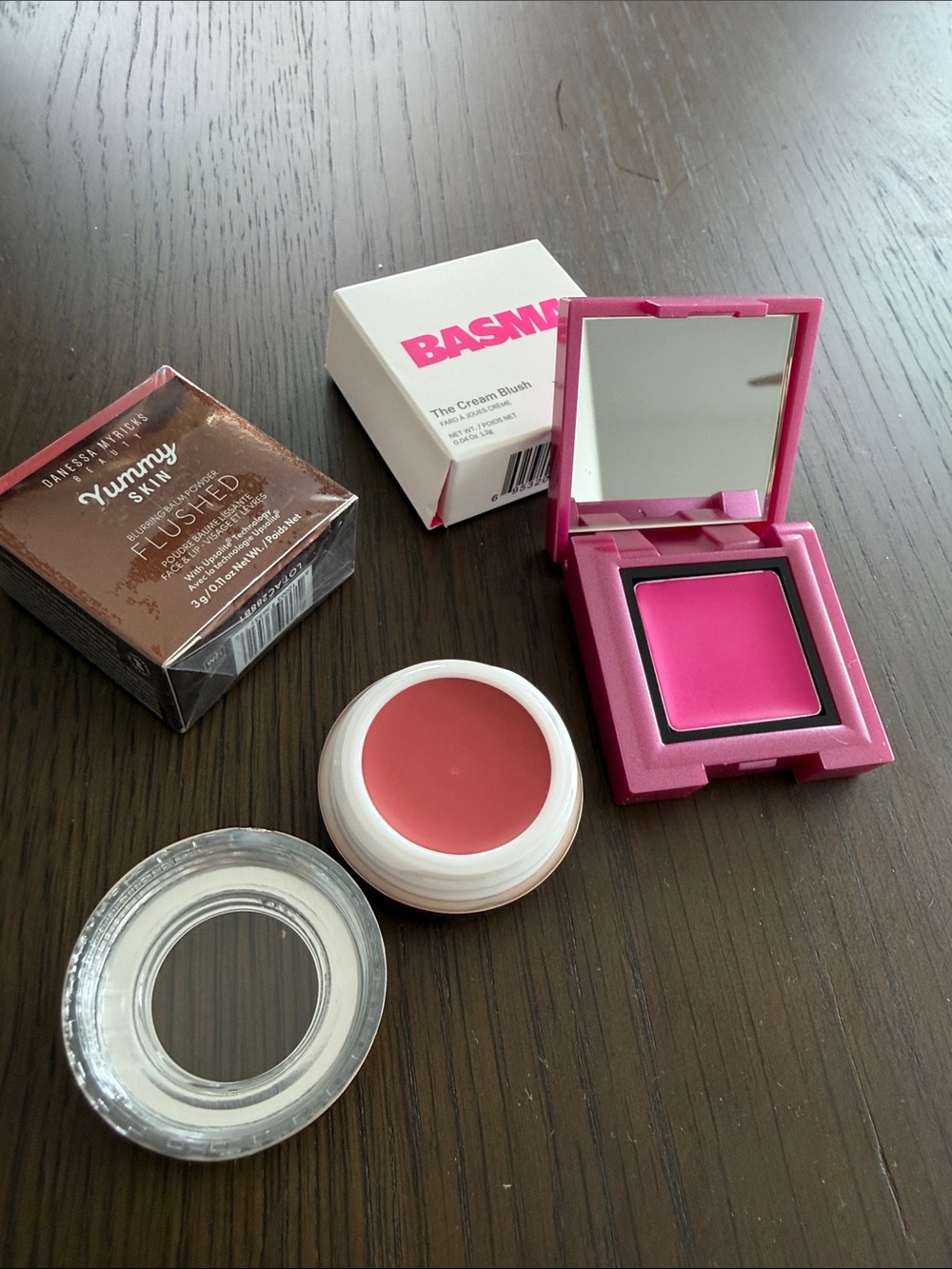 Danessa Myricks Yummy Skin Rose N Brunch Mini + BASMA Fuchsia Mini Blush Bundle